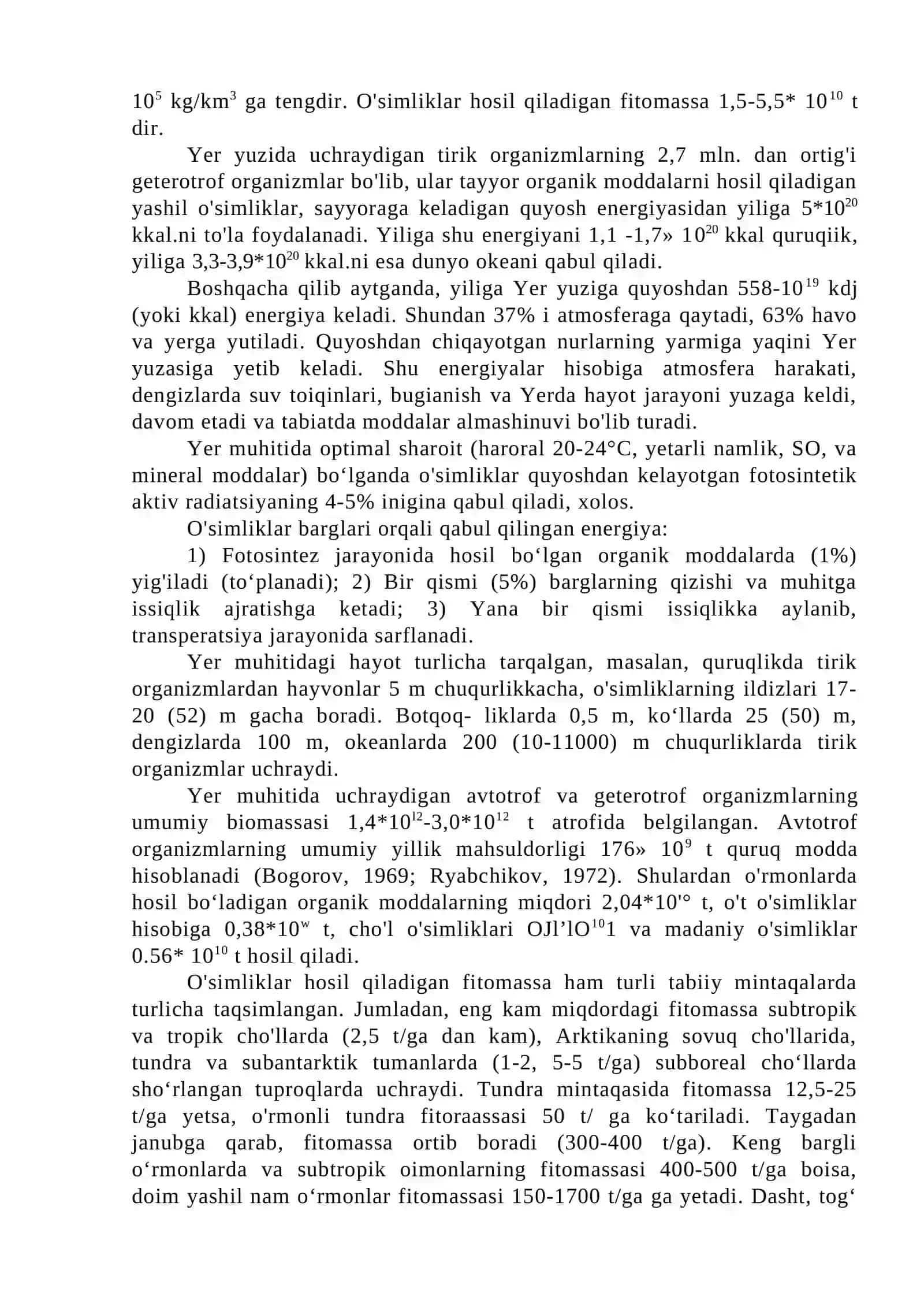 Yer usti-quruqlik hayotiy muhitning ekologiyasi 3