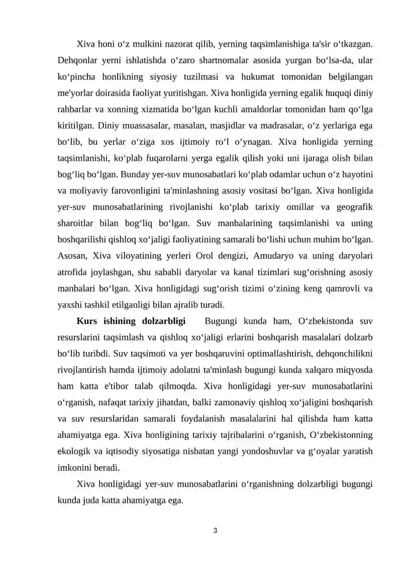 Xiva xonligida yer-suv munosabatlari 3