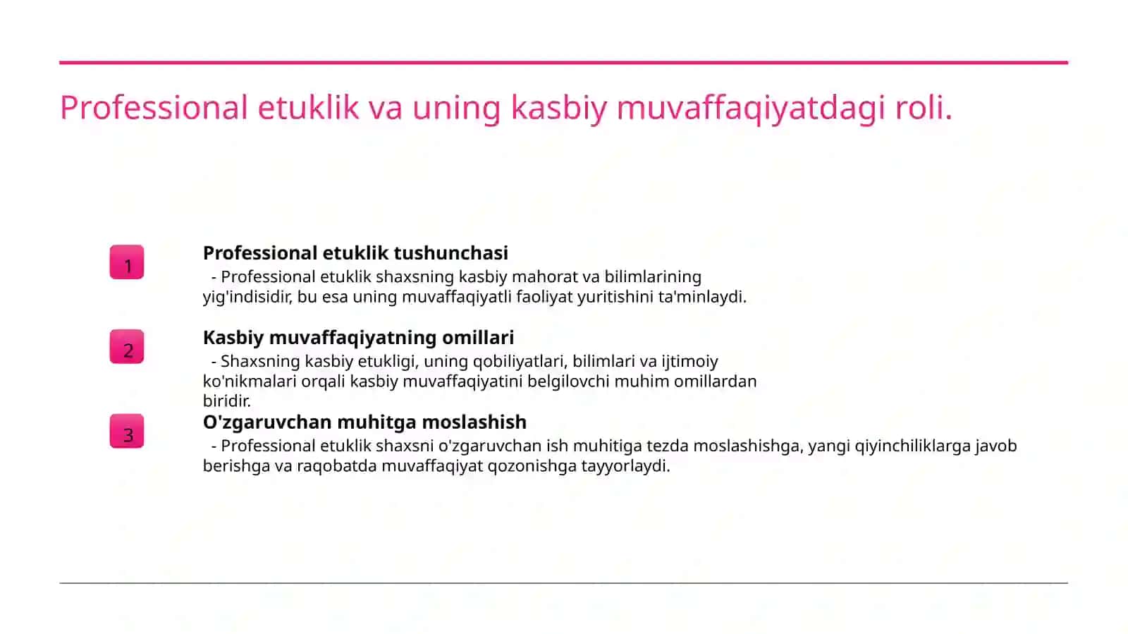Shaxsning kasbiy yetukligi 3