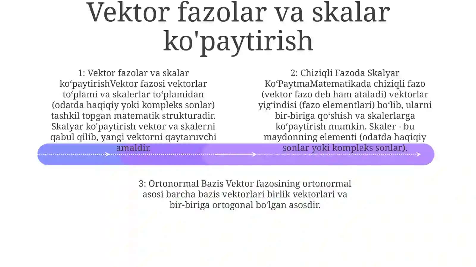 Chiziqli Fazoda Skalyar Ko’Paytma Va Ortonormal Bazis 3