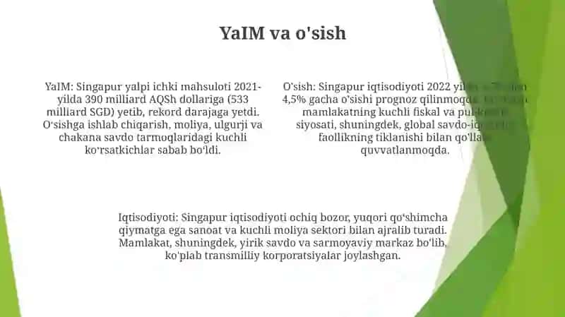 Singapur Iqtisodiyoti 3