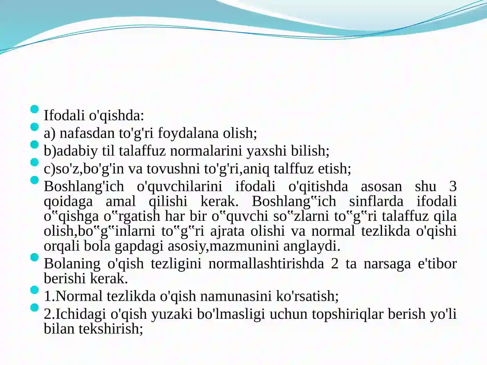 BOSHLANG‘ICH SINF O‘QUVCHILARINI IFODALI O‘QISHGA O‘RGATISH 3