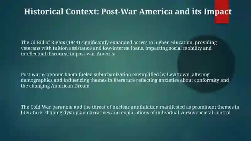 Legacy and Relevance: Enduring Themes in American Literature After WWII 3