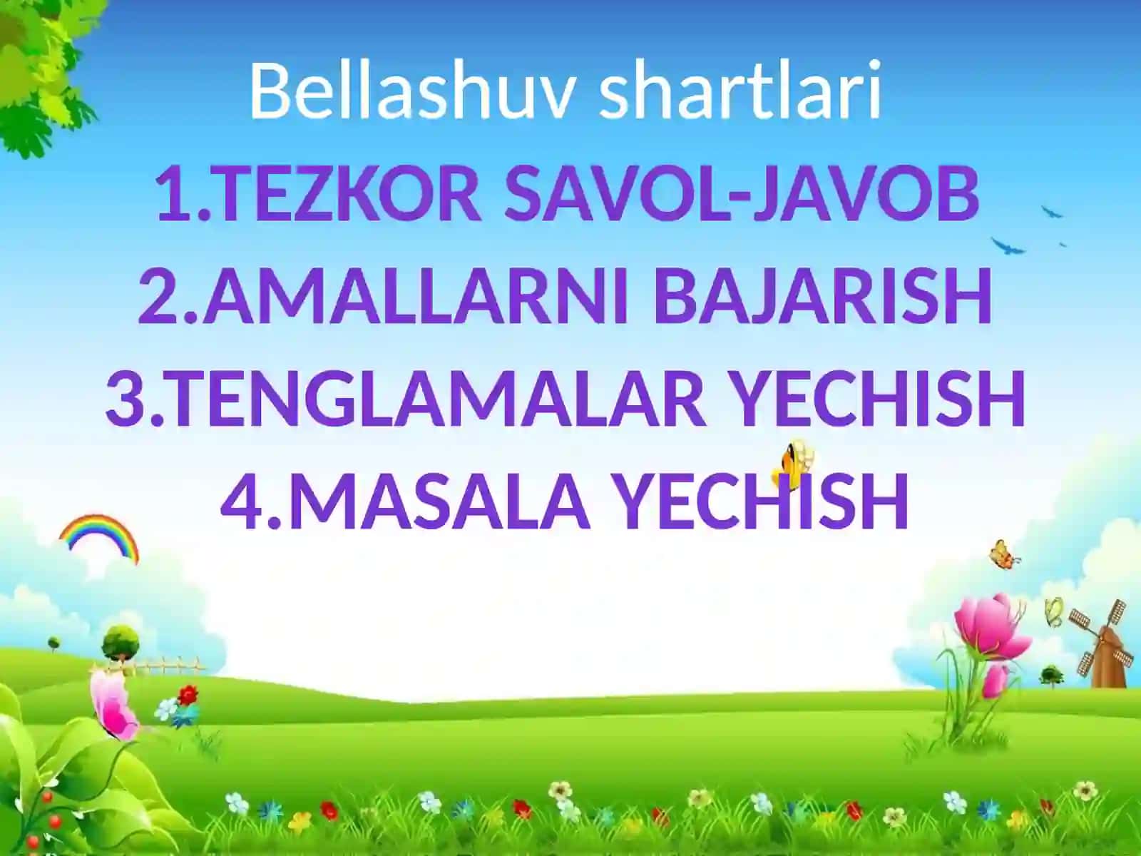 “O’yla,izla,top” bellashuvi uchun taqdimoti 3