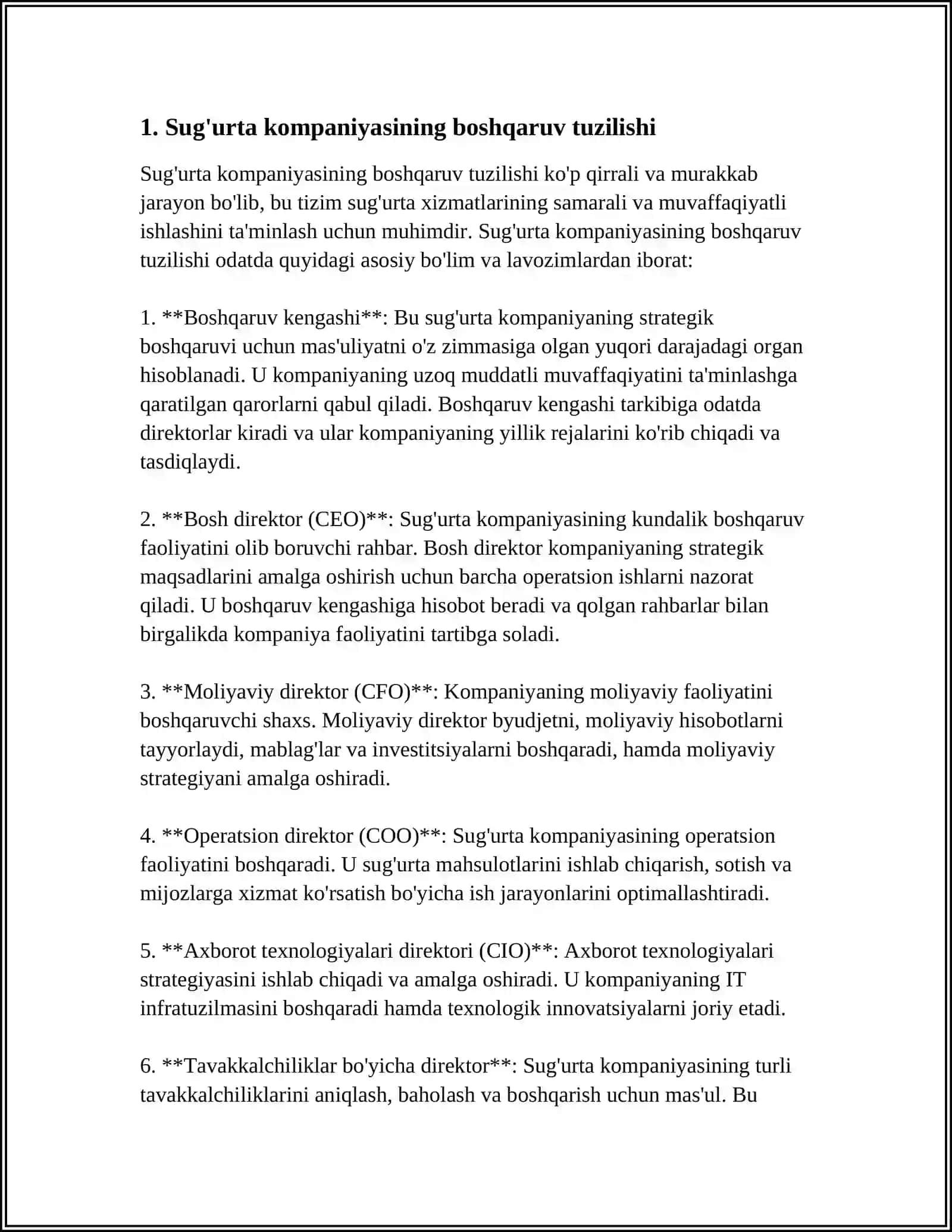 SUG'URTA KOMPANIYASINING TASHKILIY TUZILISHI 3