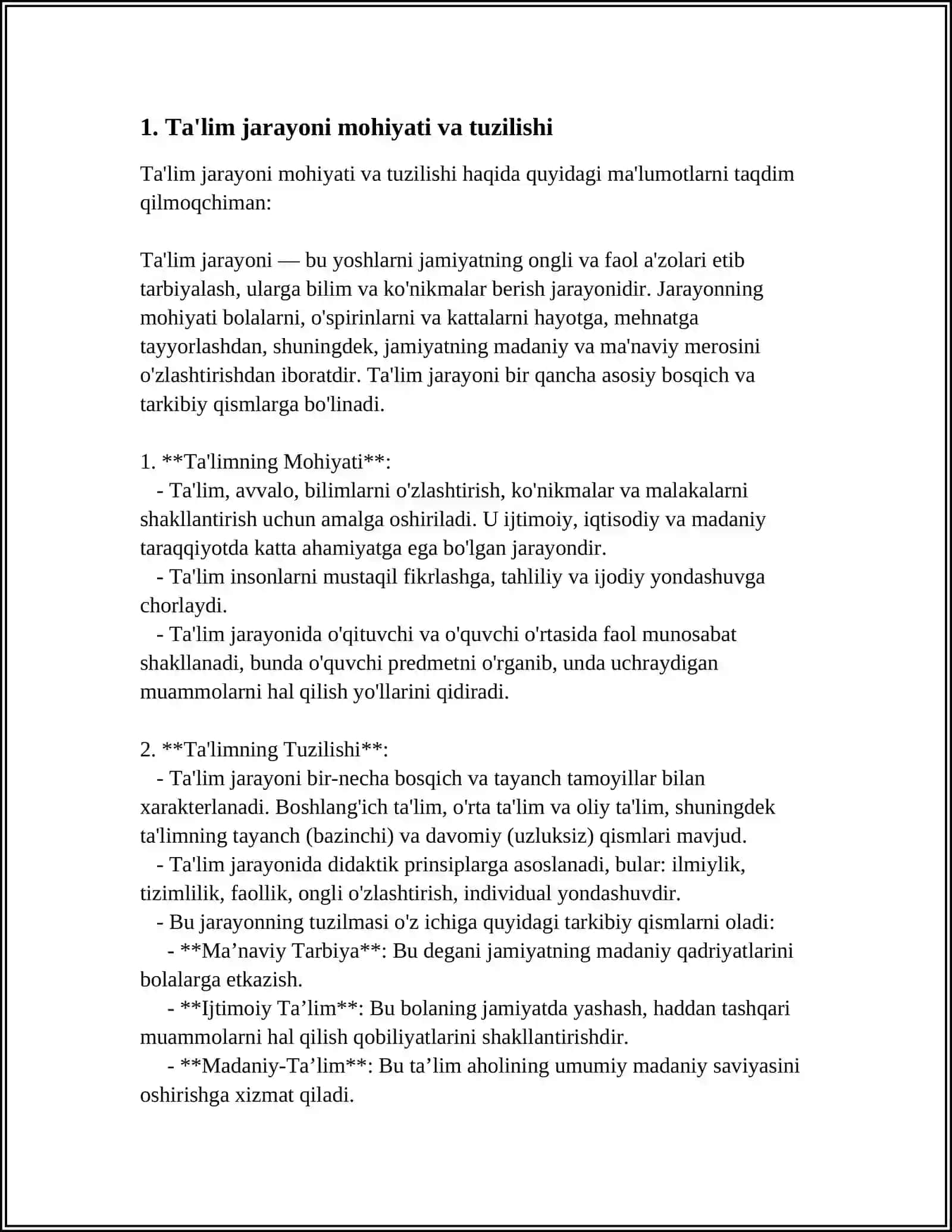TAʼLIM JARAYONI QONUNIYATLARI VA TAMOYILLARI 3