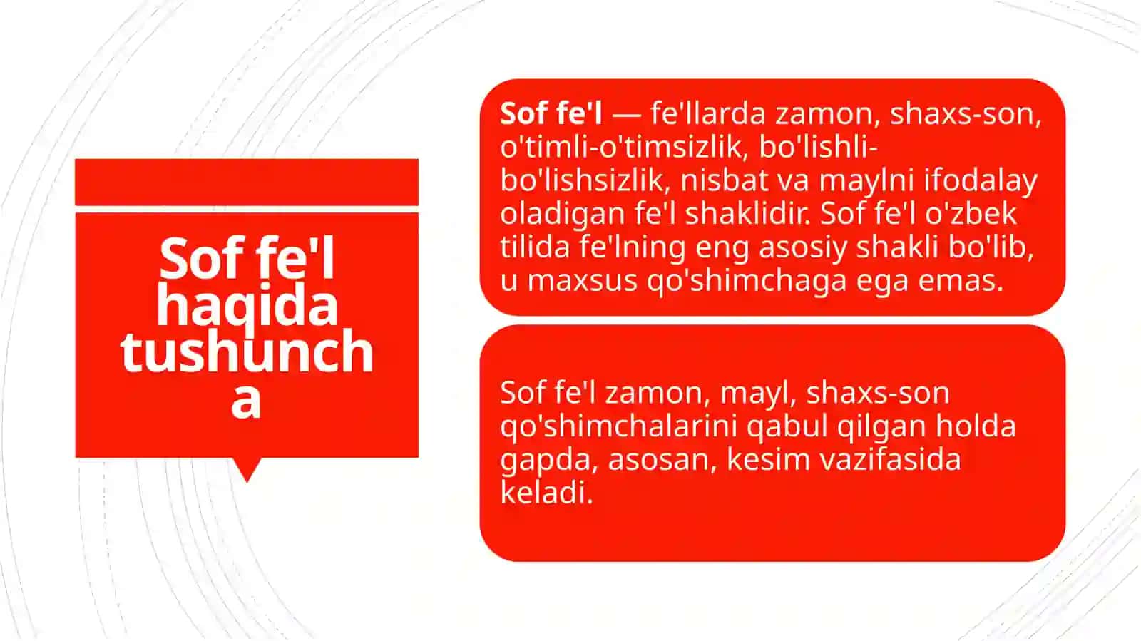 Fe'lning vazifadosh shakllari 3