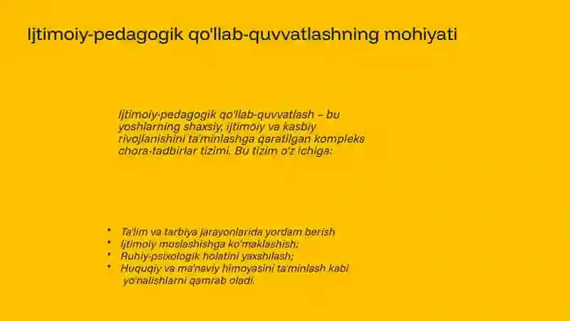 Yoshlarni ijtimoiy-pedagogik qo'llab-quvvatlash tizimi 3