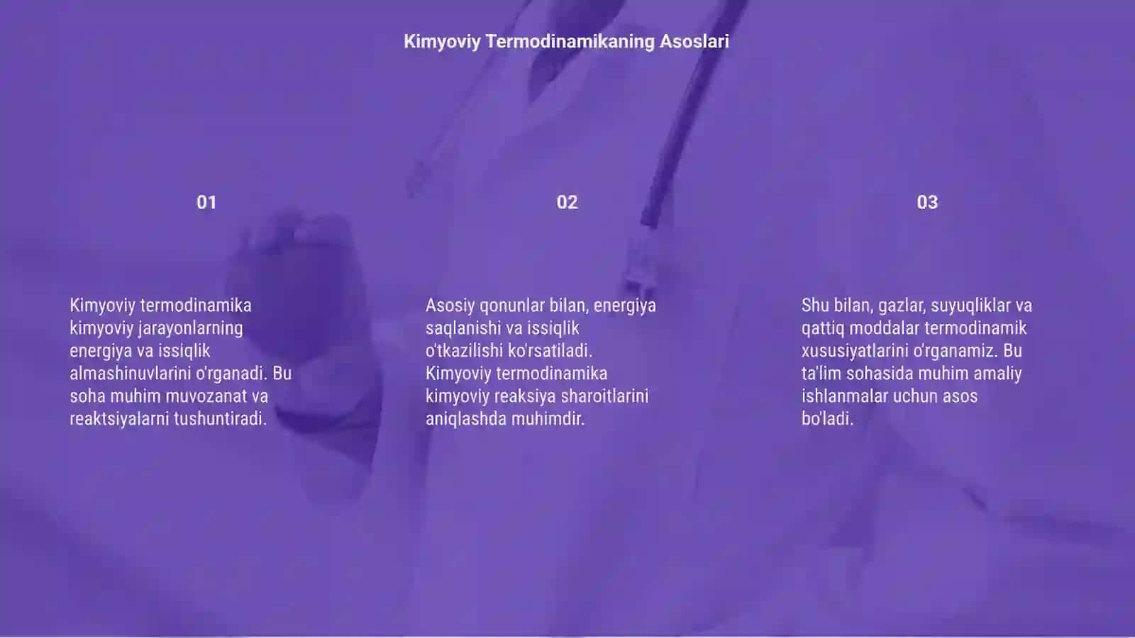 Kimyoviy Termodinamika 3
