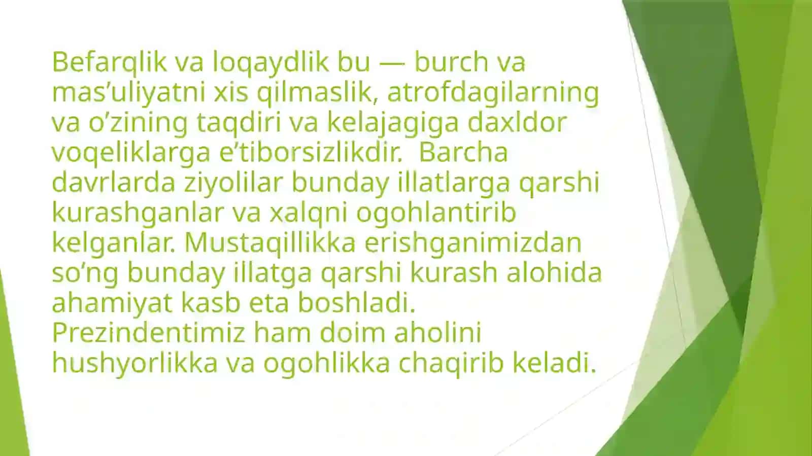 Milliy befarqlik va befarqlikning globallashuv jarayonlariga salbiy ta’siri. 3