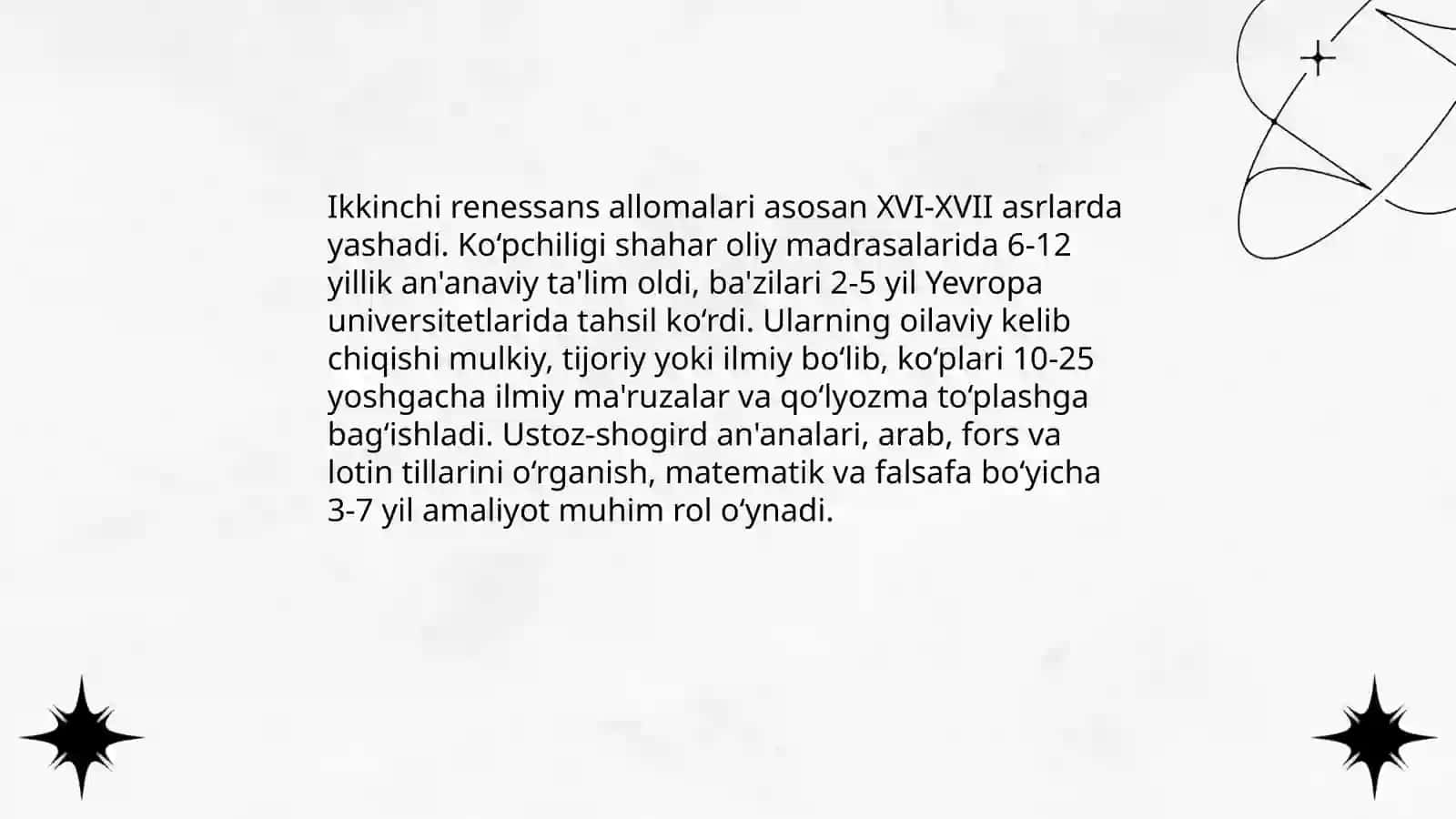 Ikkinchi renessans allomalari 3