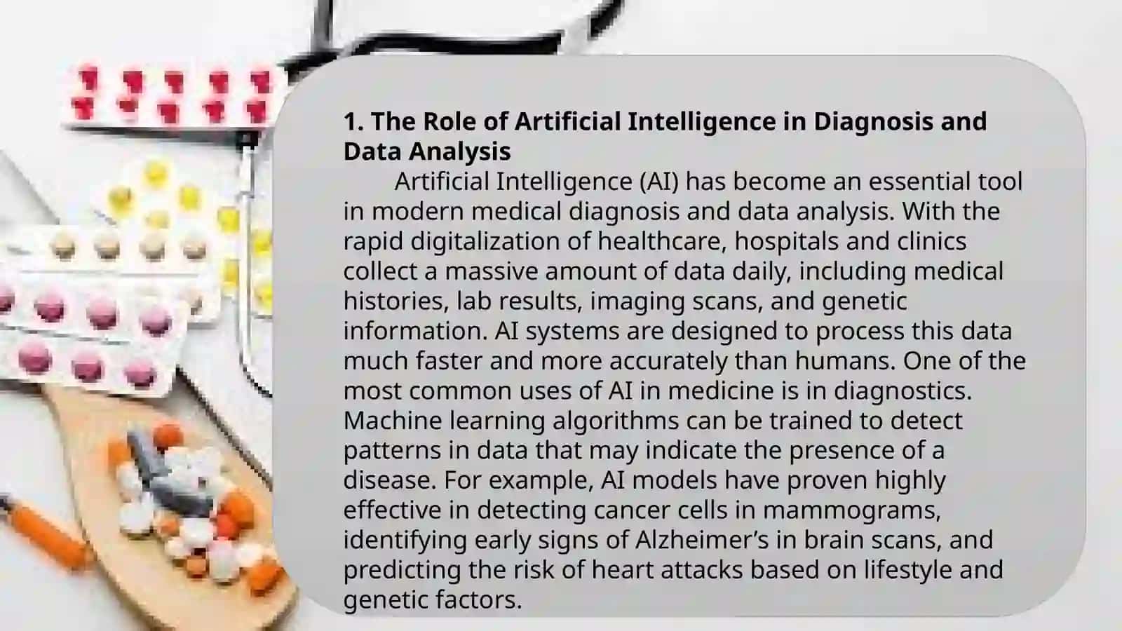 Artificial Intelligence and Robots in Medicine 3