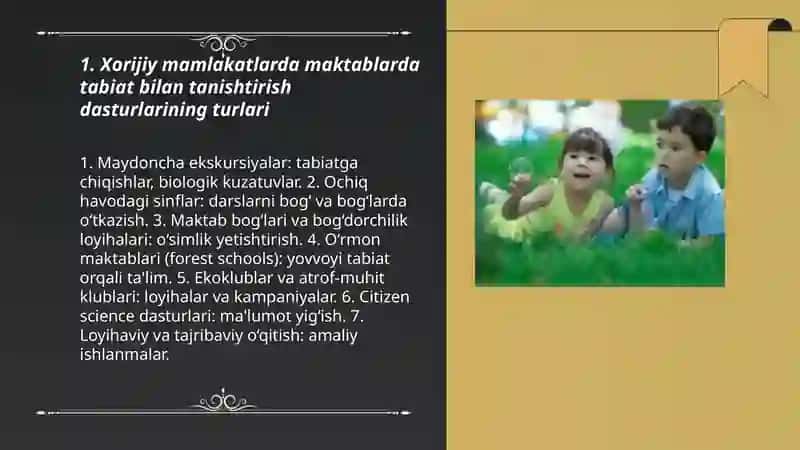 Tabiat bilan tanishtirish dasturlari 3