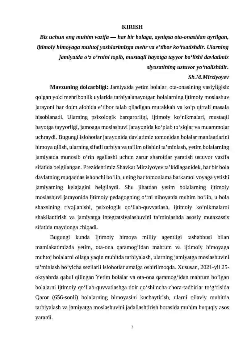 Yetim bolalar ijtimoiy moslashuvini ta’minlashda ijtimoiy pedagogning roli 3