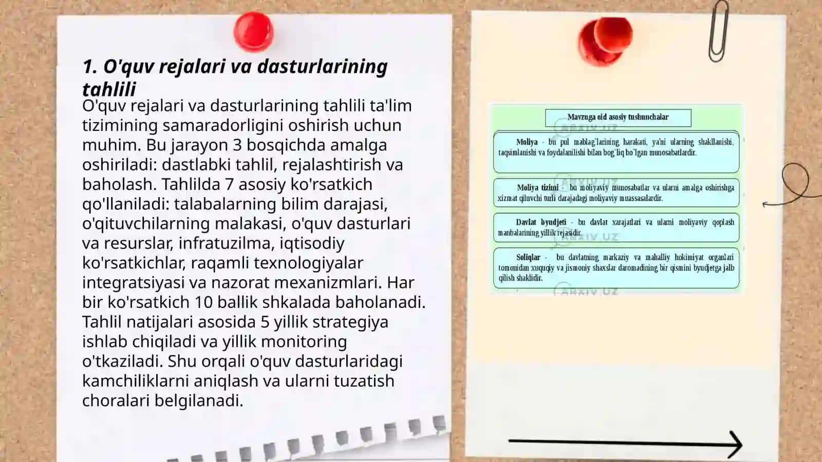 O'quv rejalari va dasturlarining tahlili 3