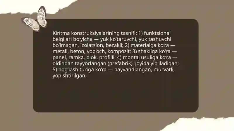 Kiritma konstruksiyalari 3