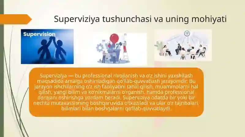Superviziya jarayonini tashkillashtirish tamoyillari 3