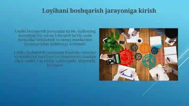 Loyiha jarayonlarini boshqarish 3