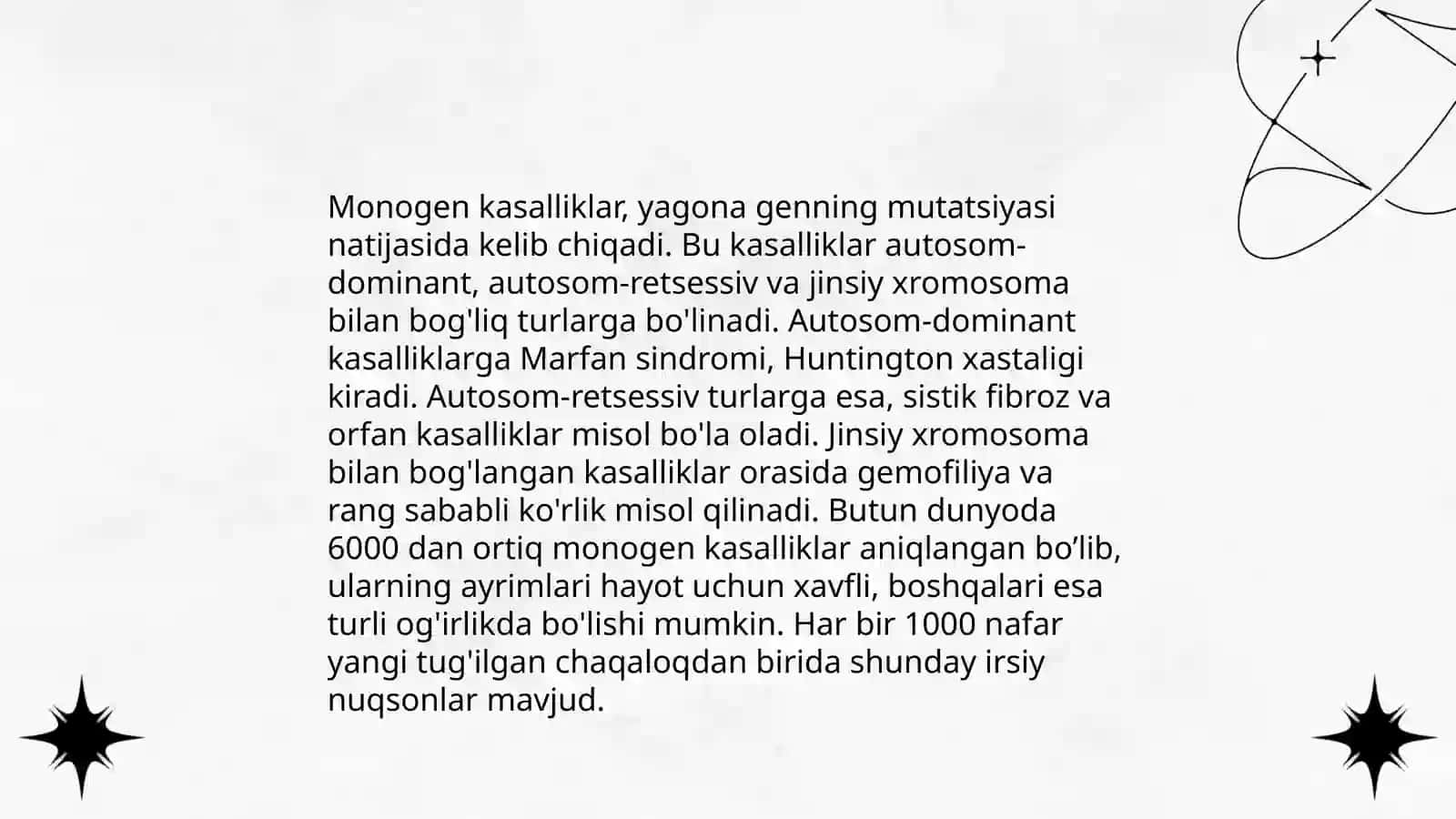 Monogen kasalliklar 3