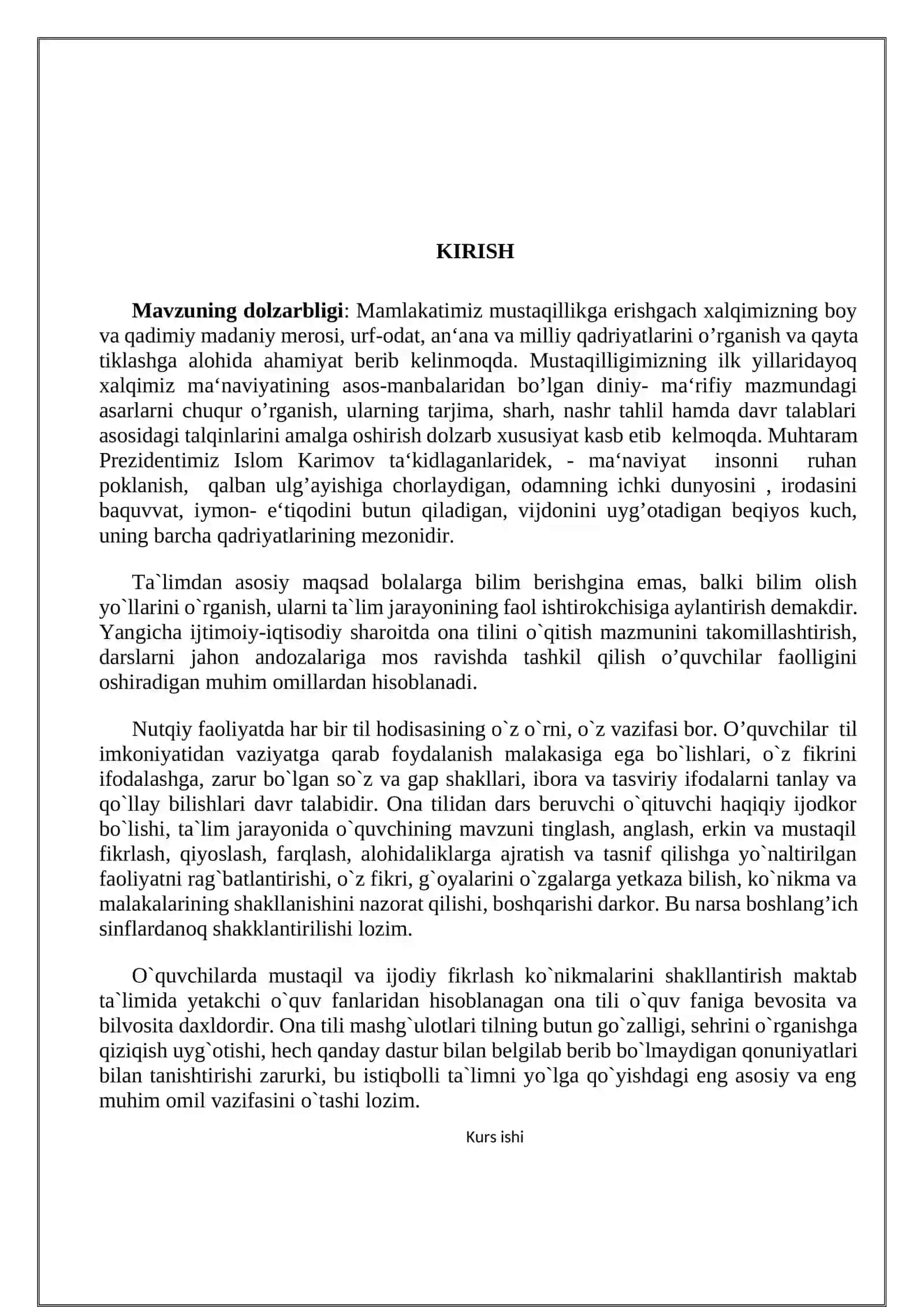 ONA TILI DARSLARI BO'YICHA NAZORAT SHAKLLARI VA UNI TASHKIL ETISH METODIKASI 3
