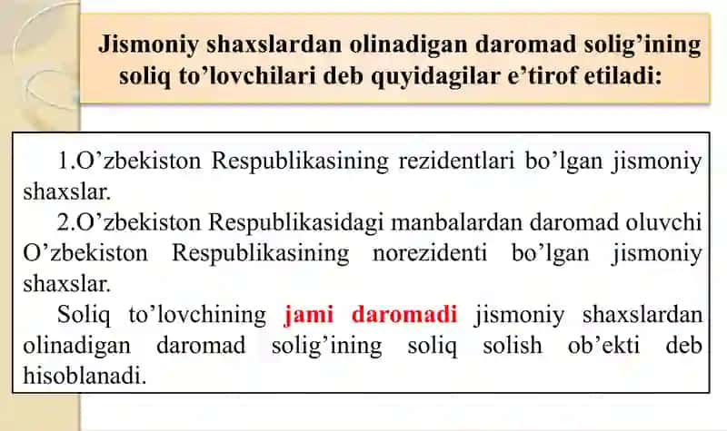 Jismoniy shaxslardan olinadigan daromad solig’i 3