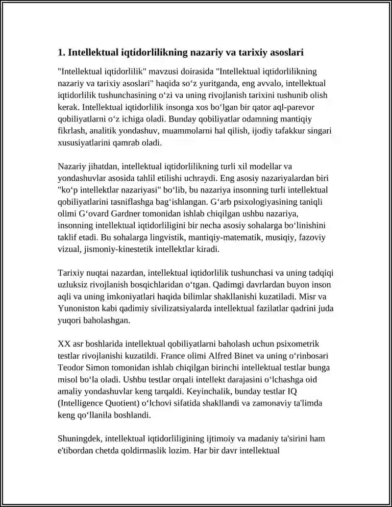 INTELLEKTUAL IQTIDORLILIK. QOBILIYATLARNI TADQIQ QILISH YŎNALISHLARI 3
