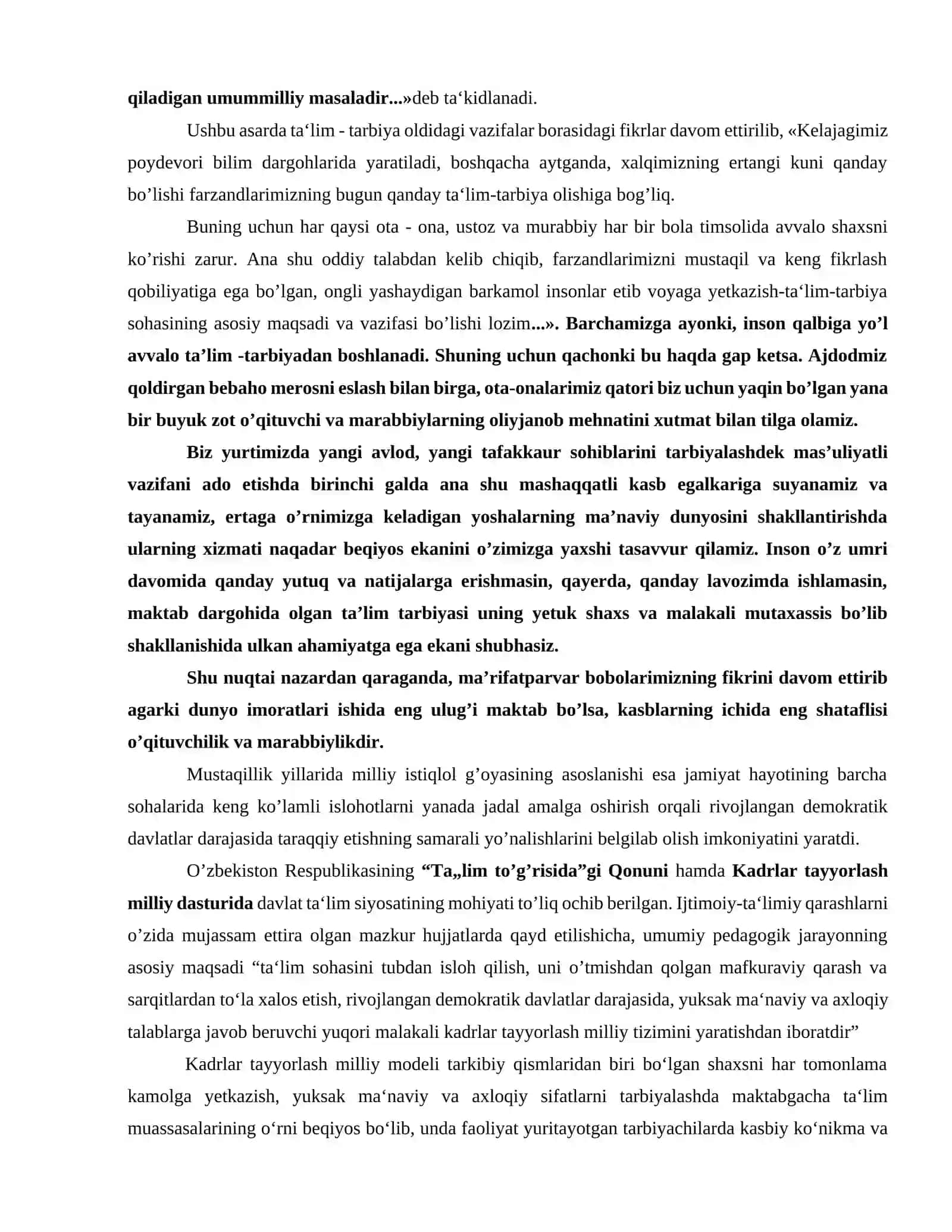 Maktabgacha yoshdagi bolalarni ma’naviy -axloqiy tarbiyalash NING NAZARIY ASOSLARI 3
