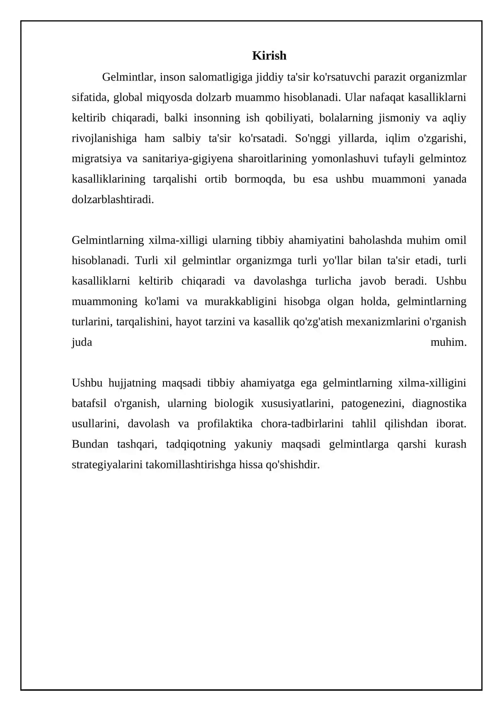 Tibbiyotda ahamiyatga ega boʻlgan gelmintlarning xilma-xilligi 3