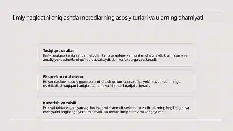 Ilmiy bilimda xaqiqat: asosiy yondoshuv 3