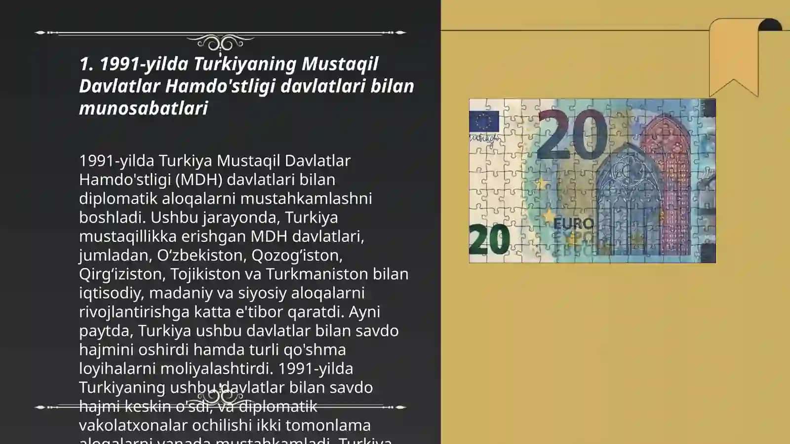 1991-yilda Turkiyaning Mustaqil Davlatlar Hamdo'stligi davlatlari bilan munosabatlari 3