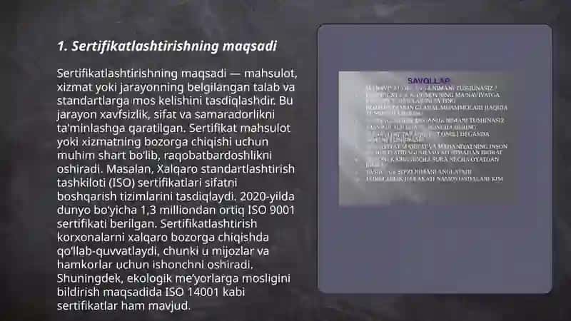 Sertifikatlashtirishning maqsad va vazifalari 3