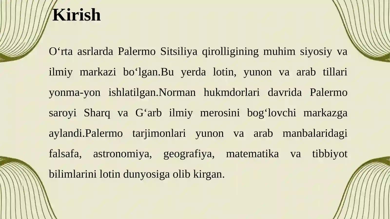 Oʻrta asr Palermo tarjimonlari 3