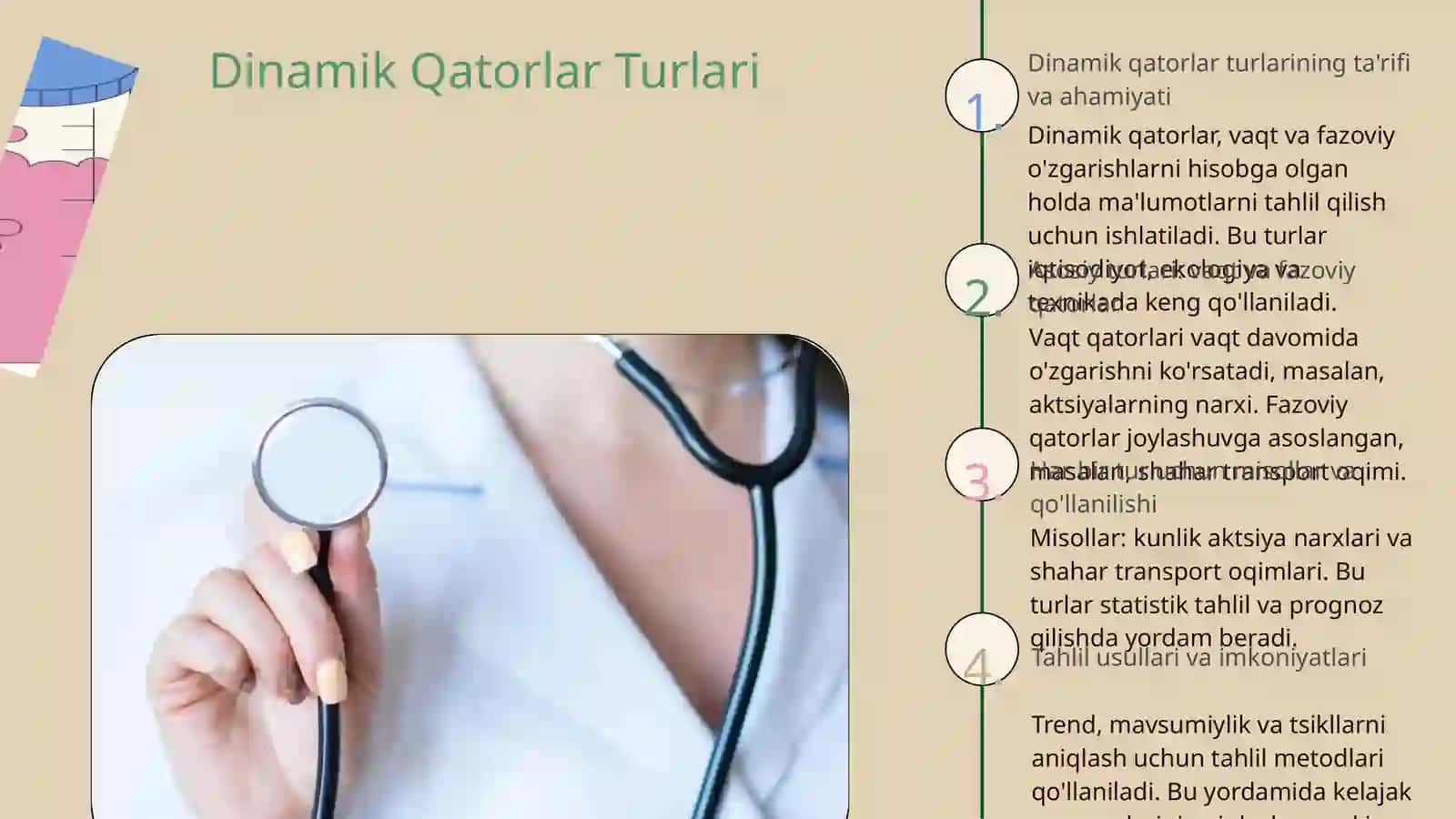 Dinamik qatorlar turlari korsatkichlari statistik tahlil etishda qollanilishi 3
