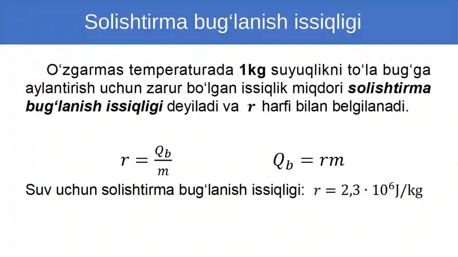 Bug‘lanish vakondensatsiya 3