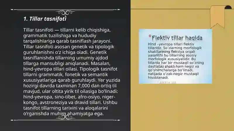 Tillar tipologiyasi 3