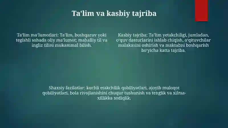 Ta'Lim Muassasasi Rahbarining Shaxsiy Sifatlari 3