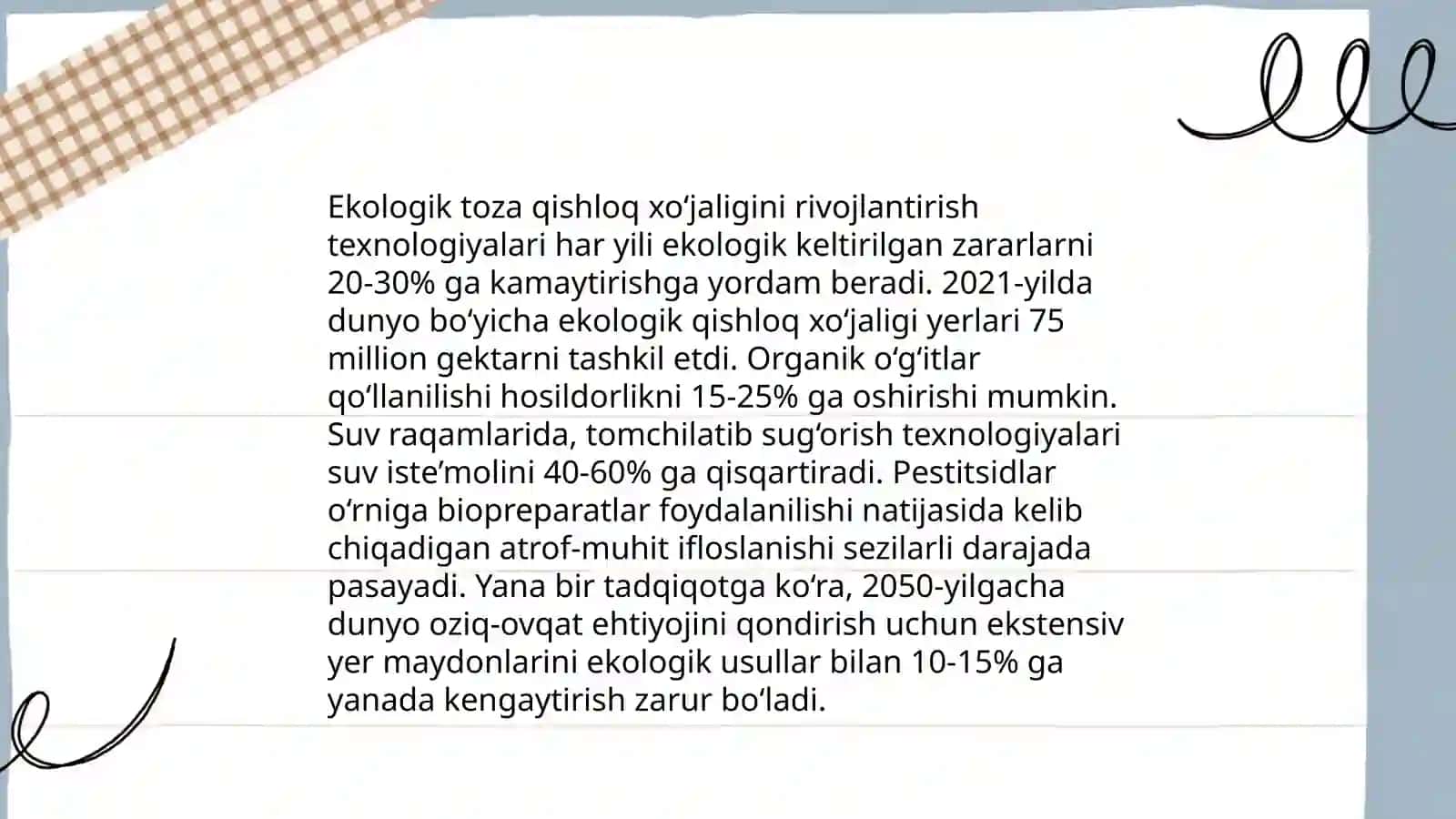 Ekologik toza qishloq xo‘jaligini rivojlantirish texnologiyalari 3