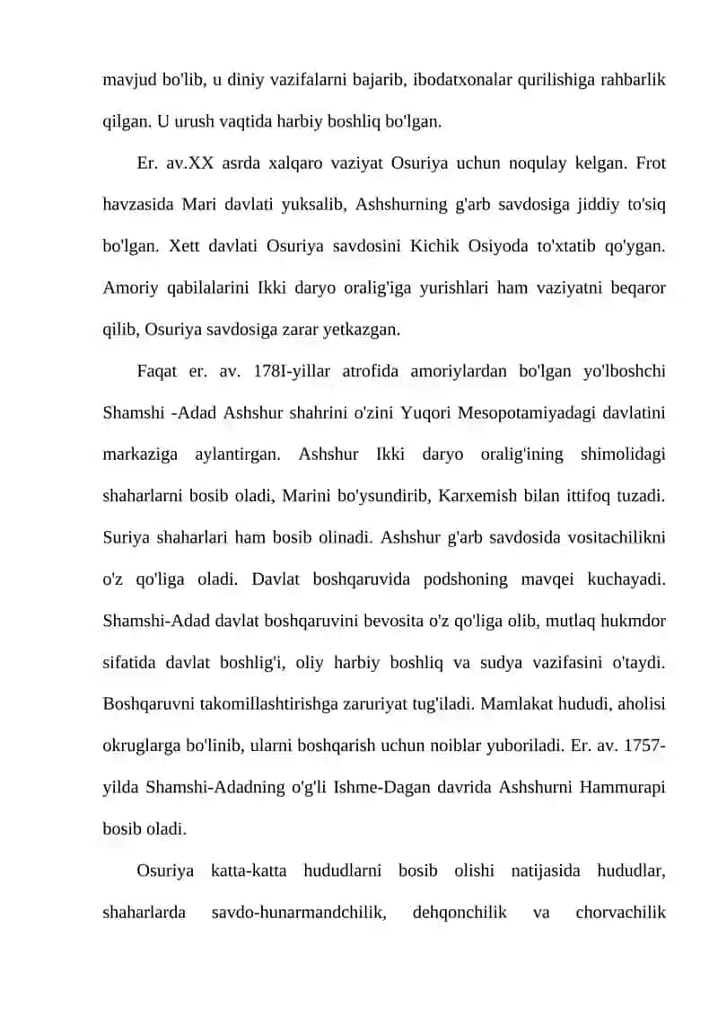 Qadimgi Osuriya davlati 3