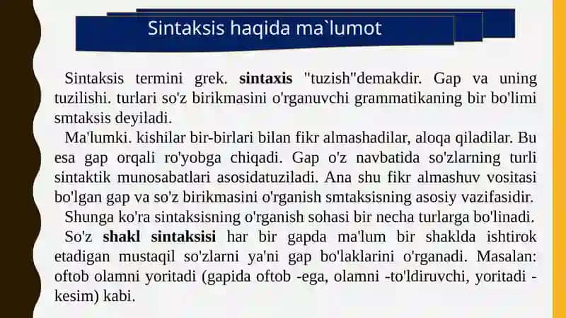 Sintaksis haqida ma`lumot 3