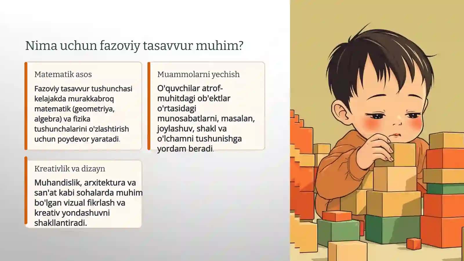 Boshlang’ich sinfda sodda geometrik shakllarni o’rgatish va fazoviy tasavvurini rivojlantirish metodikasi 3