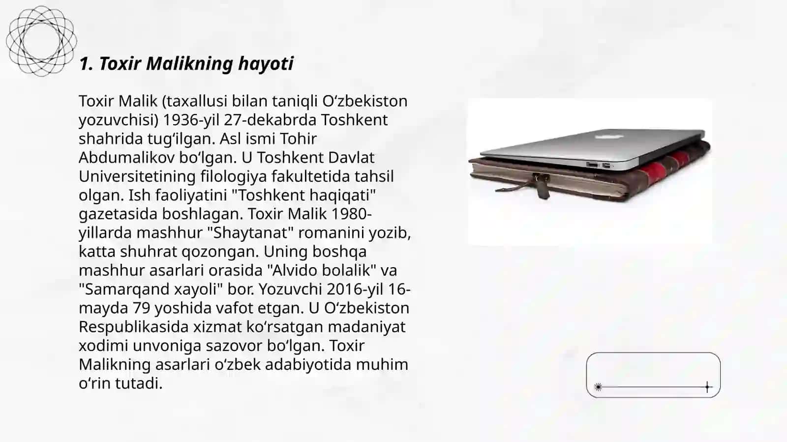 Toxir malik charxpalak kitobi 3