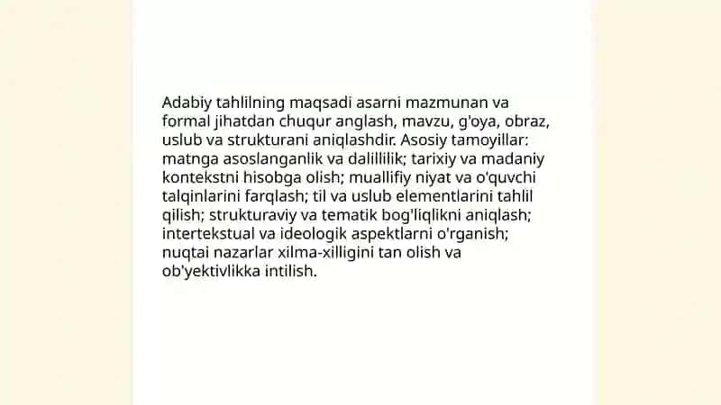Adabiy tahlil tamoyillari 3
