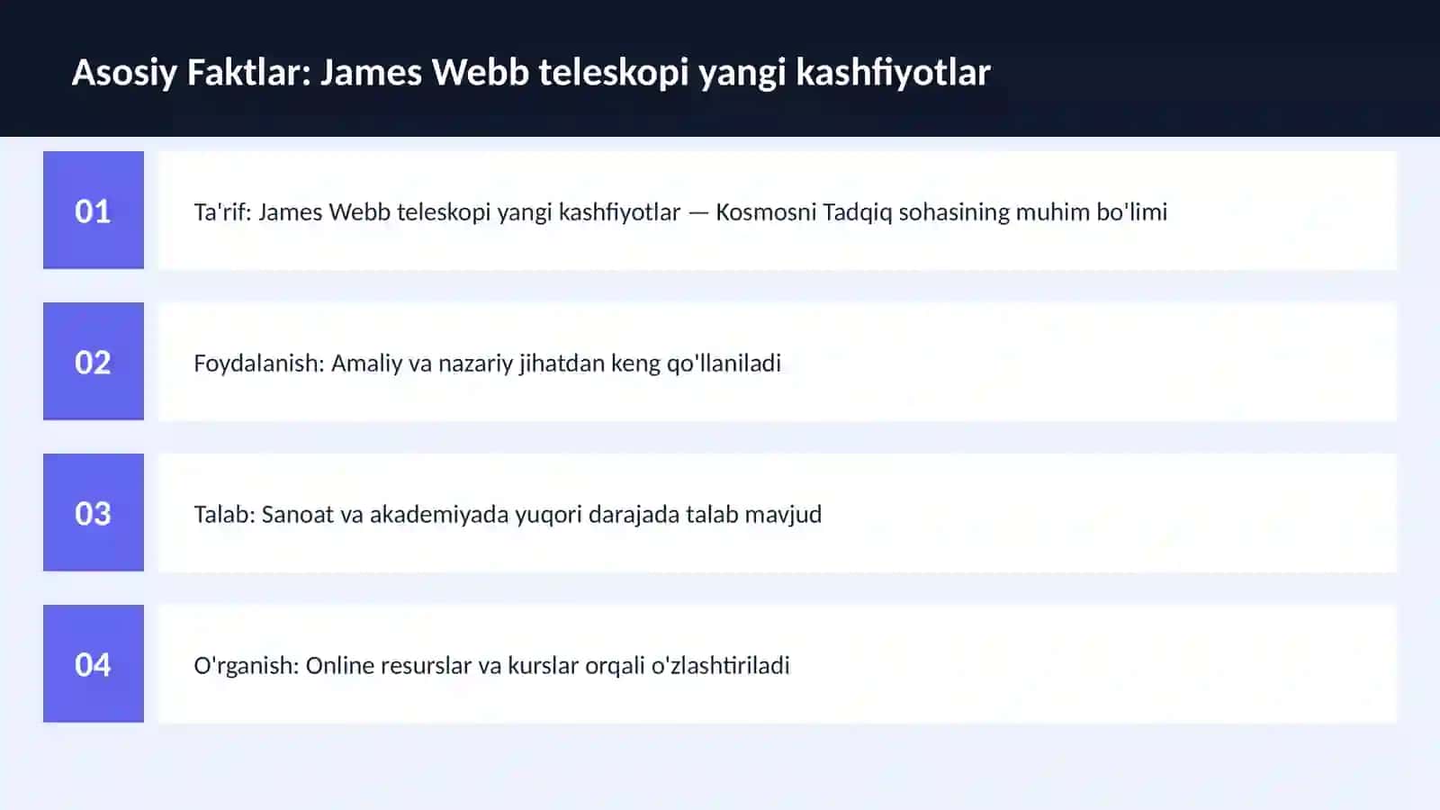 James Webb teleskopi yangi kashfiyotlar 3