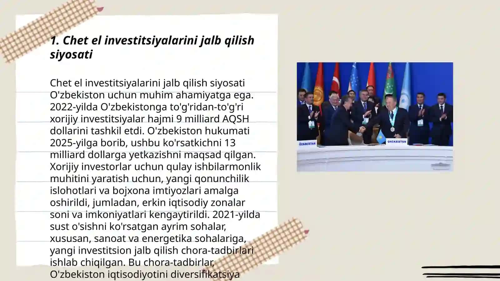 Oʻzbekiston Respublikasi investitsiya siyosati 3