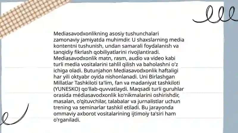 Mediasavodxonlikni rivojlantirish yo'llari 3