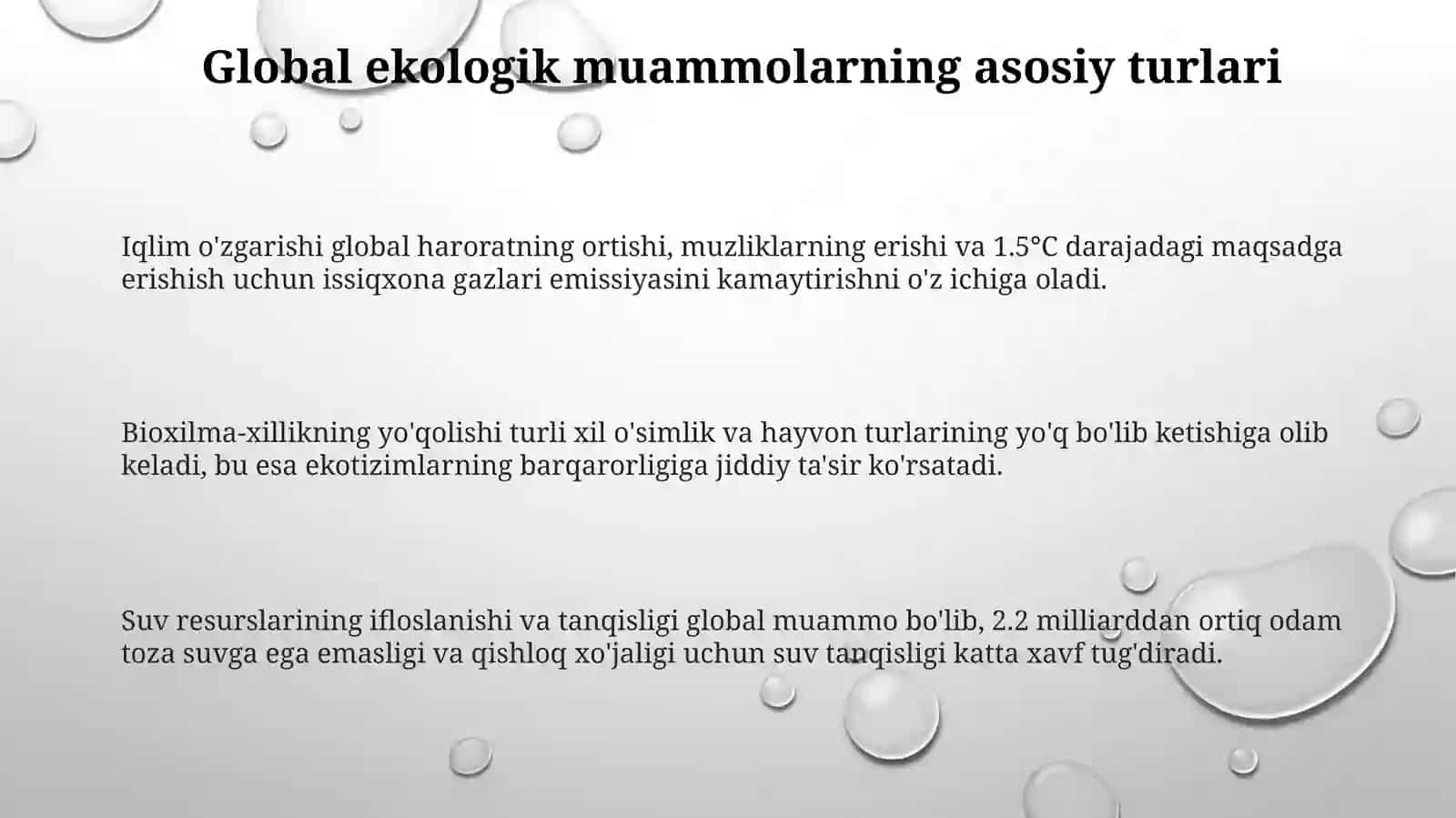 Globalekologikmuammolar 3