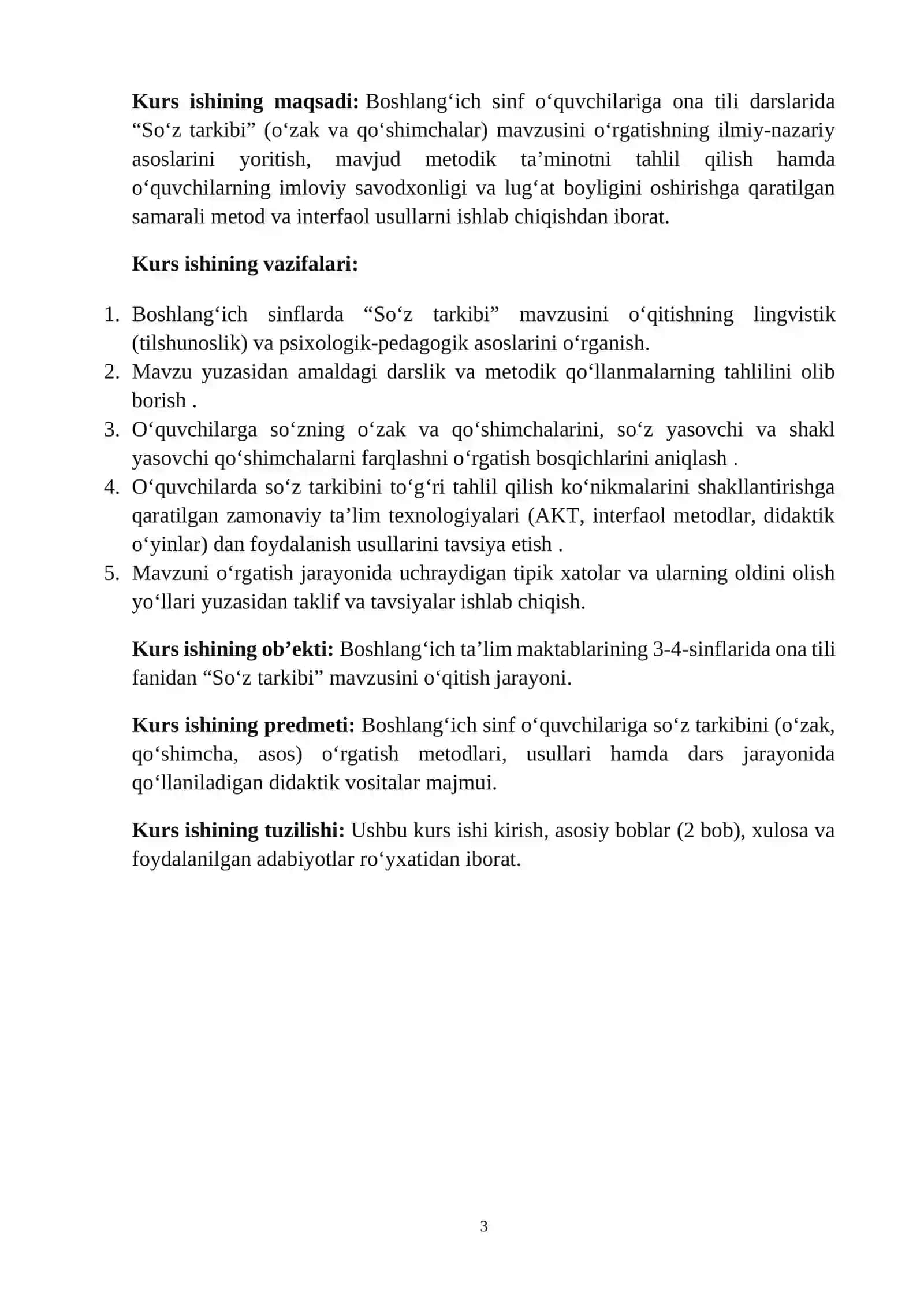 BOSHLANGʻICH SINFLARDA “SOʻZ TARKIBI” MAVZUSINI OʻRGATISH METODIKASI 3