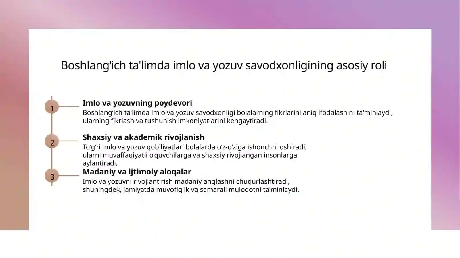 Boshlanĝich ta 'limda imloviy savodxonlikning ahamiyati 3