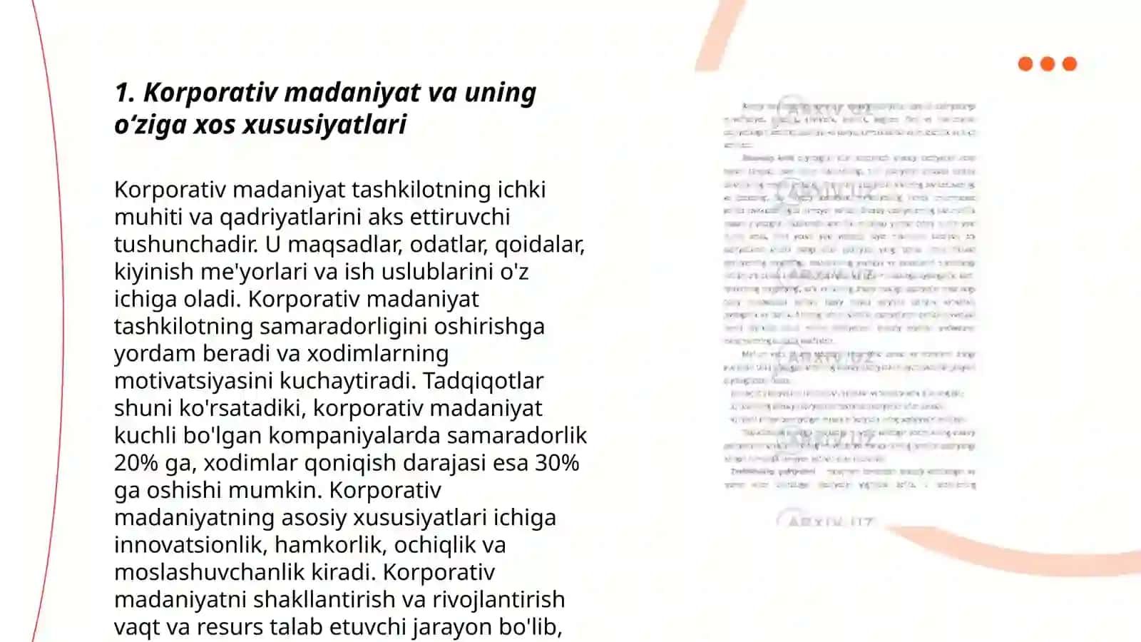 Korporativ madaniyat va uning o‘ziga xos xususiyatlari 3