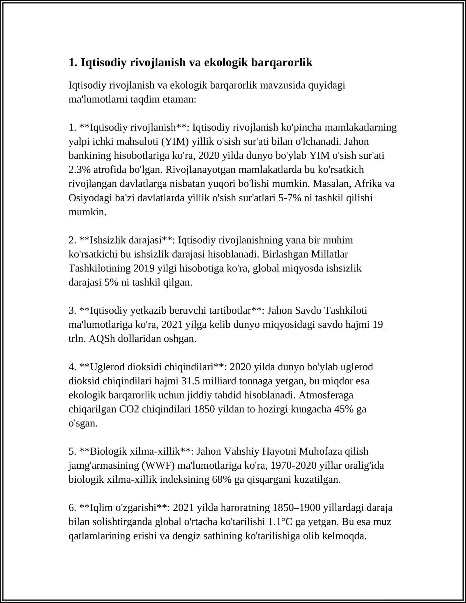Iqtisodiyotda ekologik barqarorlik tamoyillari 3